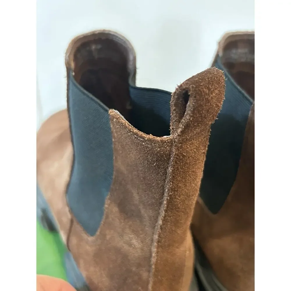 Urban‎ Outfitters Suede Brown Chelsea Boots Men’s Size 8